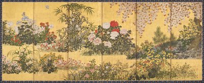 Flowers and Butterflies by Tawaraya Sotatsu